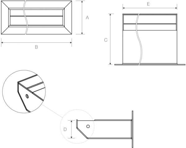 Схема вентиляційних решіток Loft