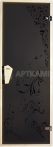 Стеклянная дверь для сауны Tesli Гортензия 70x190