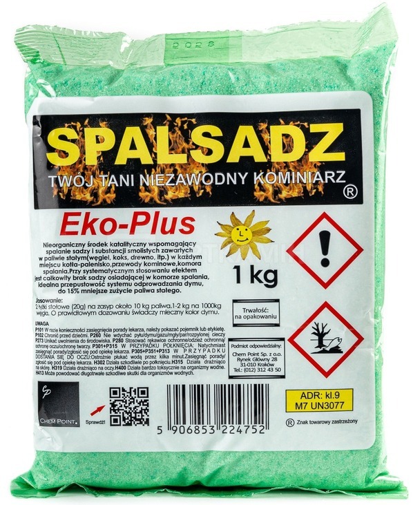 Spalsadz Eko Plus 1 кг засіб для чищення димоходів порошок каталізатор