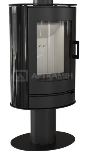 Отопительная печь Kratki Koza AB S/N/O Glass черный кафель