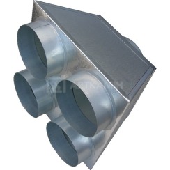Распределительная коробка Kratki SR125/4x125