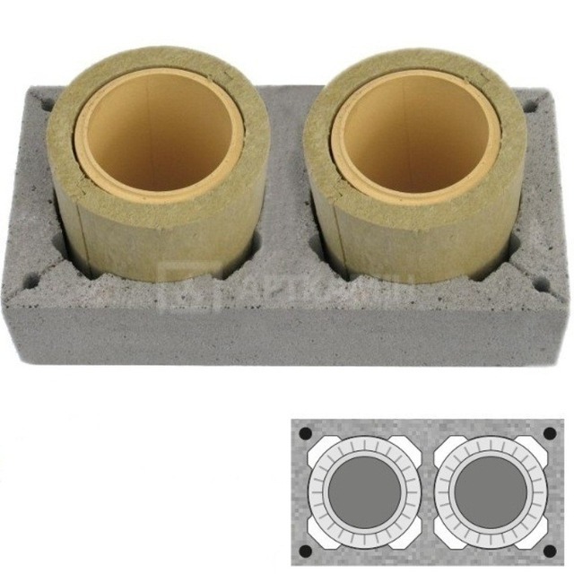Керамічний димохід Schiedel Uni двоходовий D180/180 L5 м