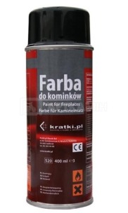 Фарба-спрей для камінів та печей Kratki 400 мл