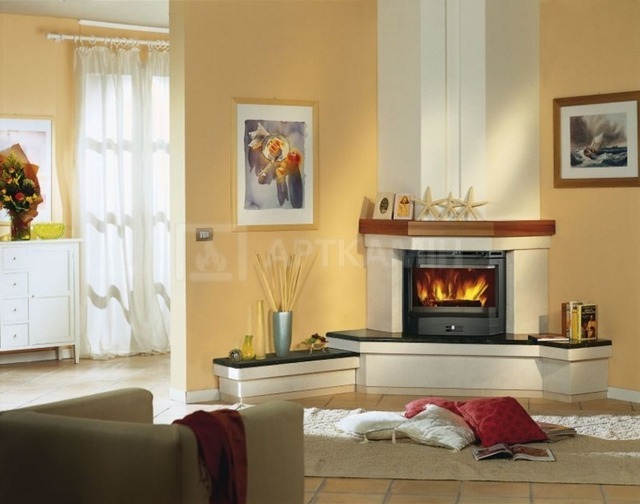 Каминная топка Nordica Inserto 70 Ventilato Prismatico. Фото 2