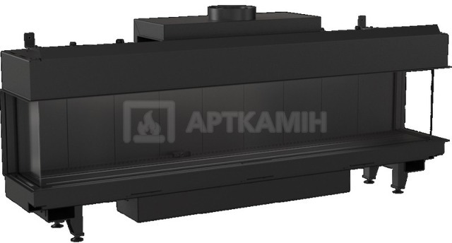 Камінна топка газова Kratki LEO 200 LPG LP тристороння