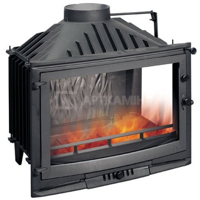 Каминная топка Uniflam 700 Selenic с шибером + правое боковое стекло
