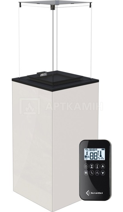 Газовий камін Kratki PATIO/G30/37MBAR/B з пультом