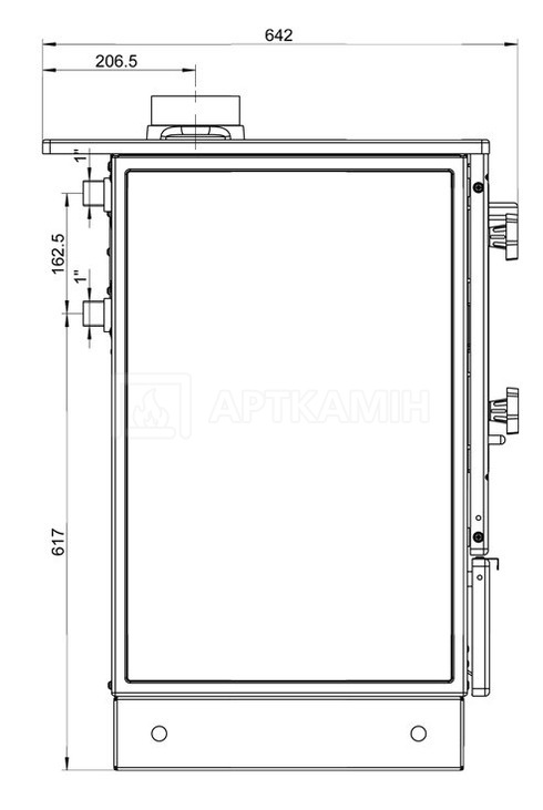 Піч Thorma Okonom 85/Fiko De Luxe Aqua white. Фото 3