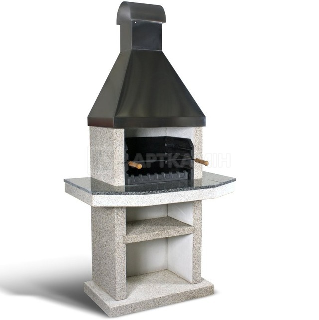 Барбекю Stimlex Darina L (бетон Light, столешница Gray, купол Black)