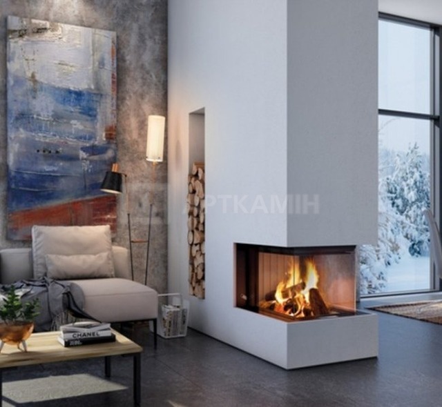 Каминная топка Spartherm Premium A-U-70h трехсторонняя туннельная. Фото 2