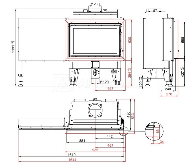 Камінна топка BeF Home Therm B 8. Фото 3