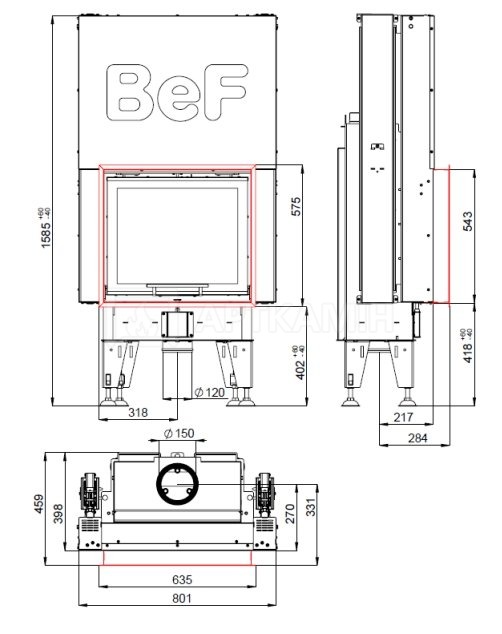Камінна топка BeF Home Feel V 6. Фото 3