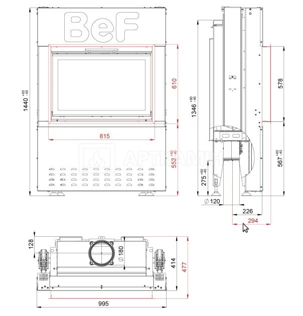 Камінна топка BeF Home Feel S 8. Фото 2