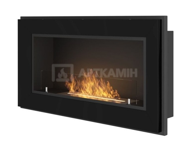 Біокамін Simple Fire Frame 900 чорний зі склом