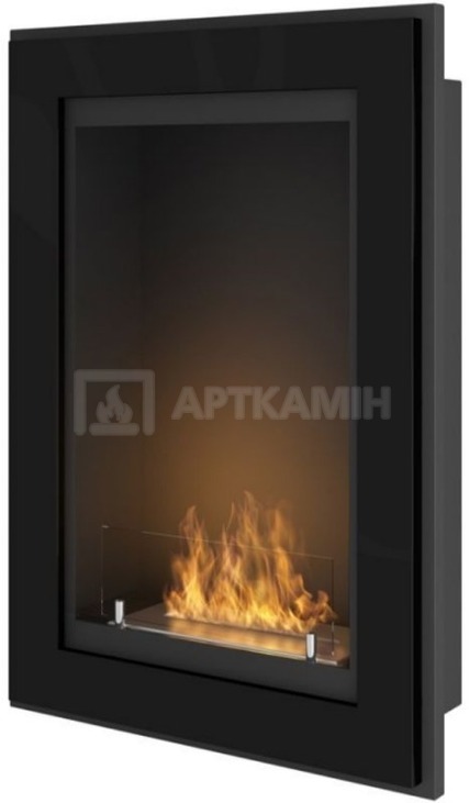 Біокамін Simple Fire Frame 550 чорний зі склом