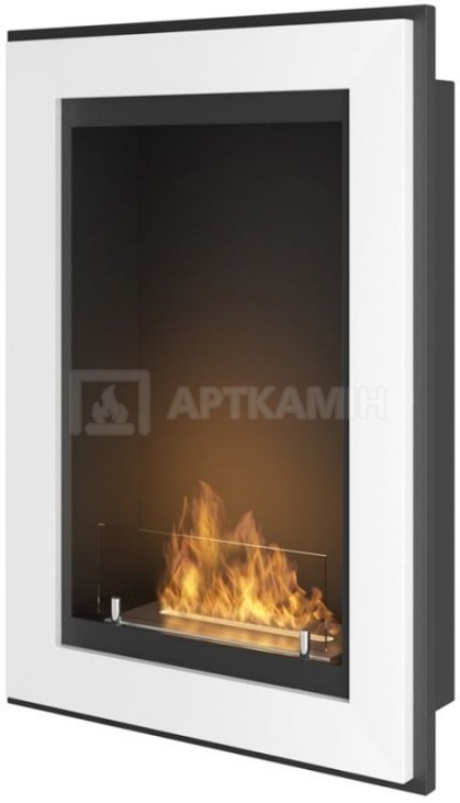 Биокамин Simple Fire Frame 550 белый со стеклом