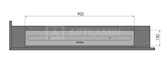 Біокамін Simple Fire Corner 1200 L зі склом. Фото 3