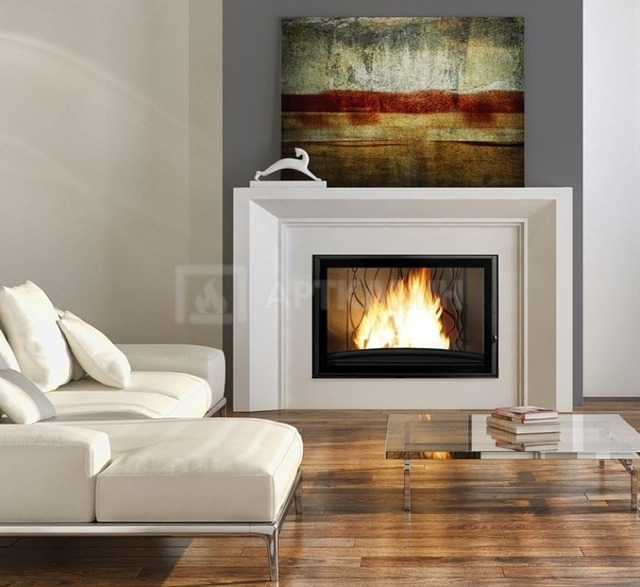 Каминная топка Invicta 800 Grande Angle с шибером 9285-75. Фото 2