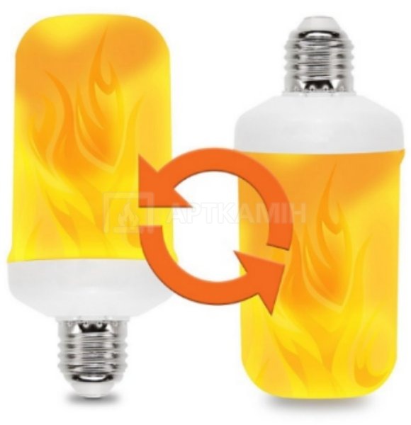 Лампа LED Flame Bulb А+ з ефектом полум'я вогню, E27. Фото 3