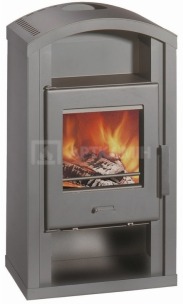 Печь-камин на дровах Wamsler Saturn grey 6 кВт