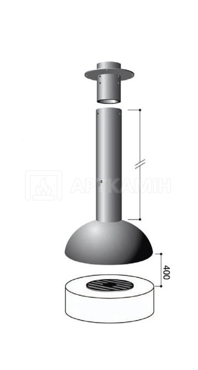 Камінна топка Focus Mezzofocus hood (верхня частина). Фото 2