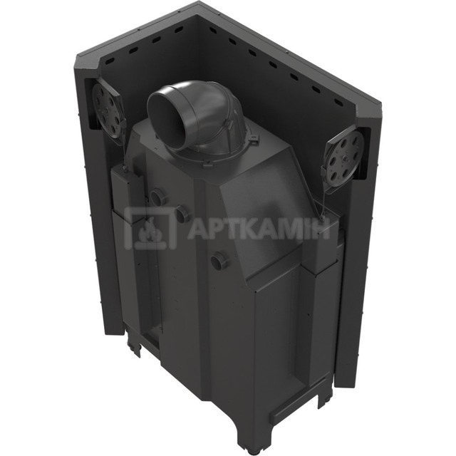 Камінна топка Kratki MBO P/BS/G/SG 15 права, гнуте скло. Фото 2