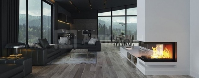 Камінна топка Hitze Trinity 54x80x53.G трьохстороння . Фото 3