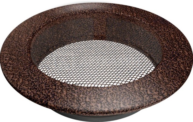 Решетка для камина Kratki круглая медь FI 150. Фото 2