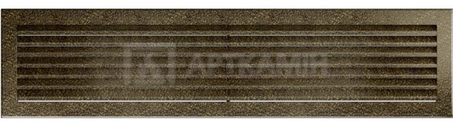 Решетка для камина Kratki черное золото Fresh 17х70