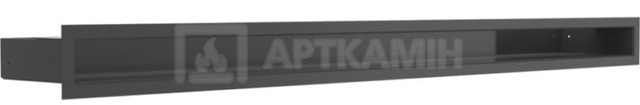 Решітка для каміну Kratki чорна LUFT/6/100. Фото 2