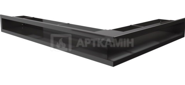 Решітка для каміну Kratki чорна LUFT/NL/90