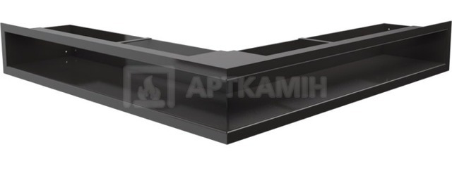 Решітка для каміну Kratki чорна LUFT/NS/90