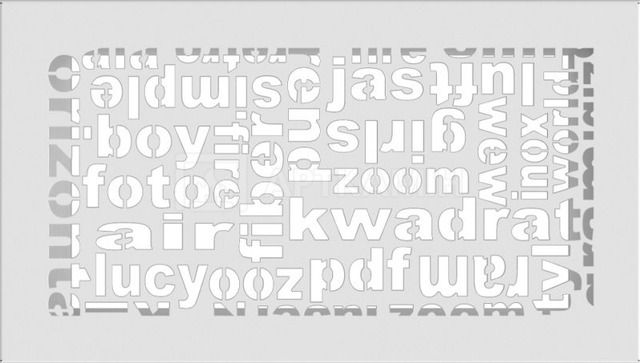 Решетка для камина Kratki белая ABC 17х30