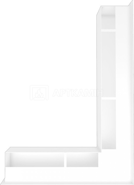 Решітка для каміну Kratki біла LUFT/NP/90/B/SF. Фото 3