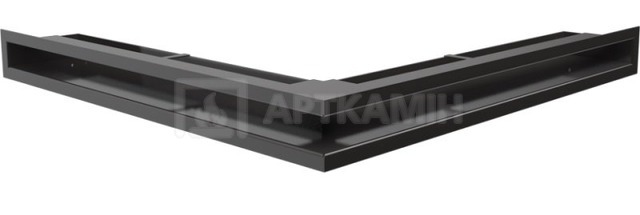 Решітка для каміну Kratki чорна LUFT/NS/60/C/SF