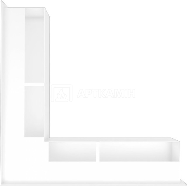 Решітка для каміну Kratki біла LUFT/NS/90/B/SF. Фото 3