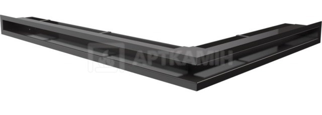 Решітка для каміну Kratki чорна LUFT/NL/60/C/SF