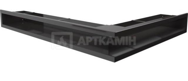 Решетка для камина Kratki черная LUFT/NL/90/C/SF
