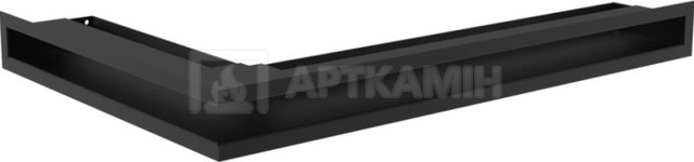 Решітка для каміну Kratki чорна LUFT/NP/6/40/C