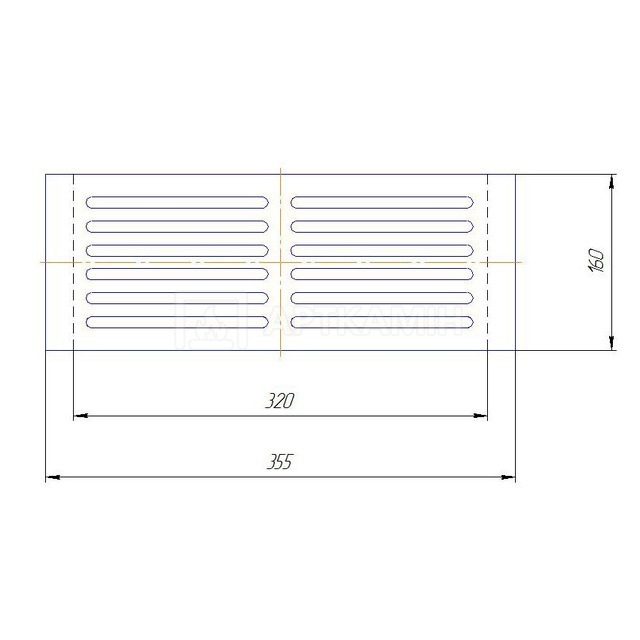 Колосник для печі SVT 160х355 мм (арт. 112). Фото 2