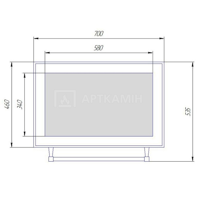 Плита SVT 5A керамічна 4 мм 460x700 мм (арт. 311). Фото 3