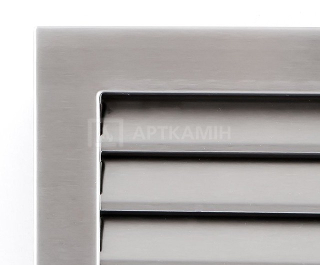 Решітка для каміну Parkanex Modern нержавійка 20×20 з жалюзі. Фото 3