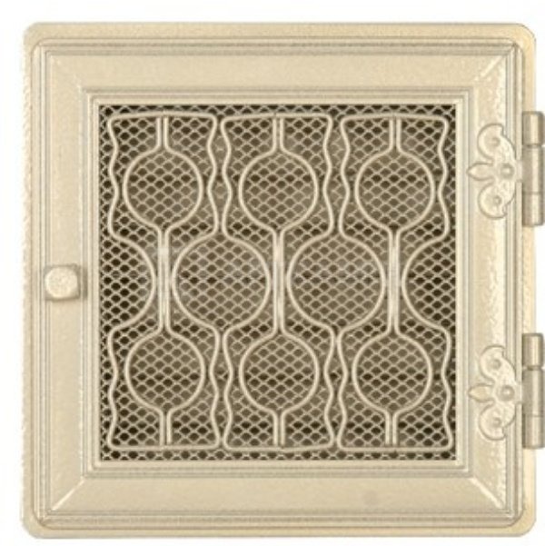 Решітка для каміну Parkanex Stylowa біла антична 21×21 з жалюзі