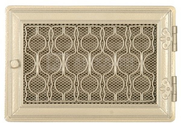 Решітка для каміну Parkanex Stylowa біла антична 21×32 з жалюзі