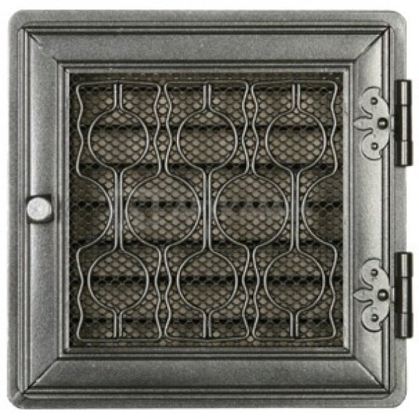 Решітка для каміну Parkanex Stylowa графітова 21×21 з жалюзі