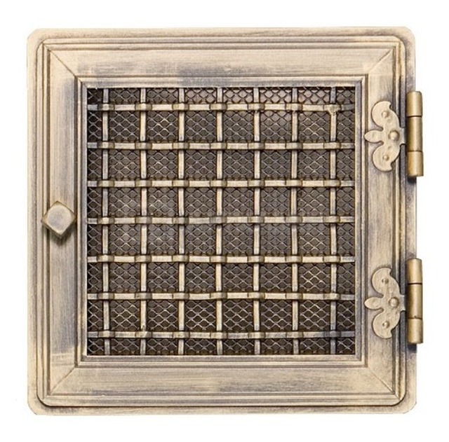 Решітка для каміну Parkanex Stylowa золота патина 21×21