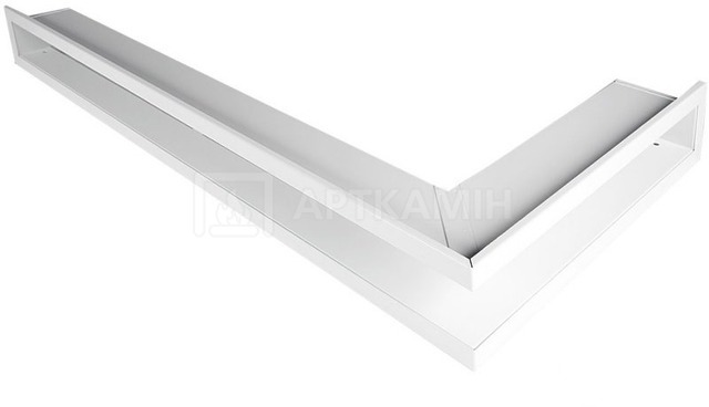 Решетка для камина Parkanex открытая правая белая 60×40×6