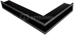 Решітка для каміну Parkanex відкрита права чорна 60×40×6