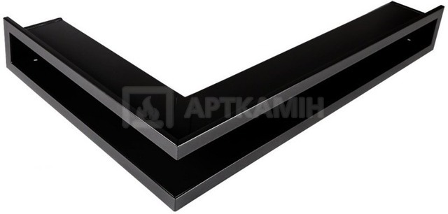 Решетка для камина Parkanex открытая левая черная 60×40×6