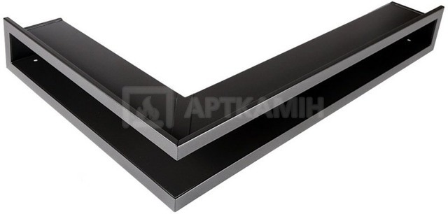 Решетка для камина Parkanex открытая левая графитовая 60×40×6